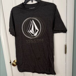 Volcom Men's Charcoal Graphic Tee